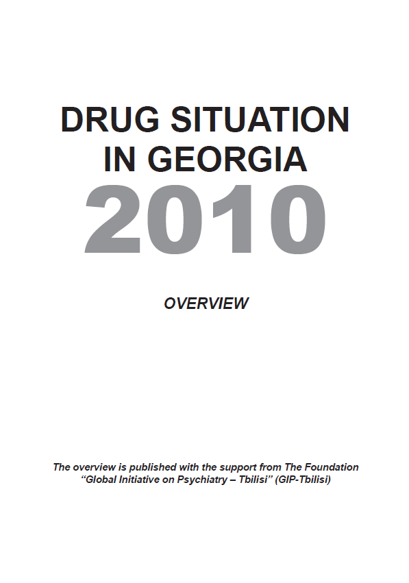 Drug Situation In Georgia 2010